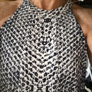 TART black, white, pale pink dress